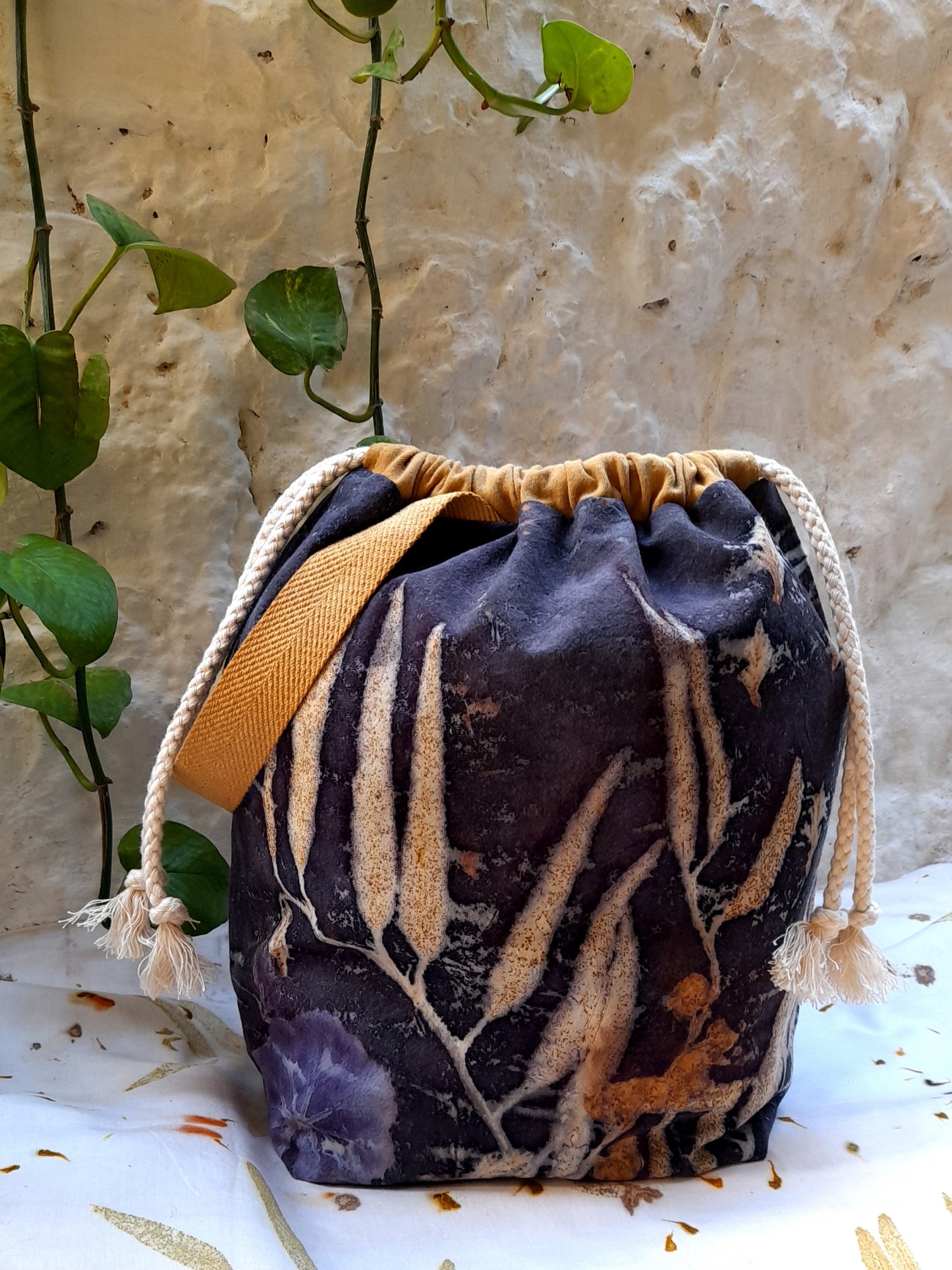 Large+ Eco Printed Project Bag!