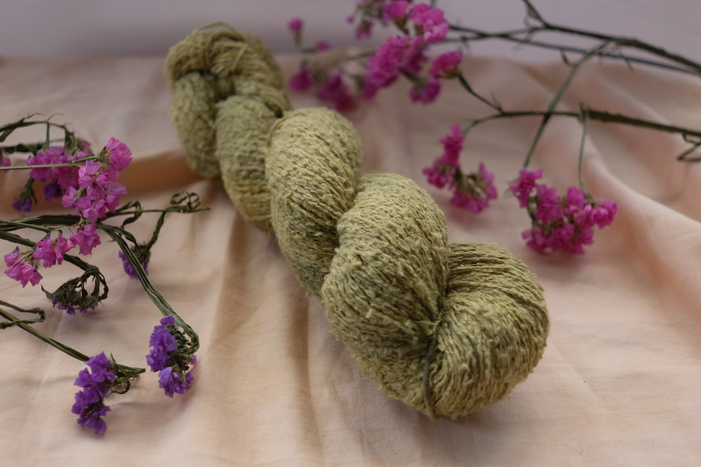 Fern - Plant Dyed Vegan Boucle!