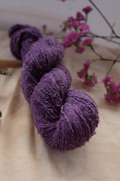 Violet - Plant Dyed Vegan Boucle!