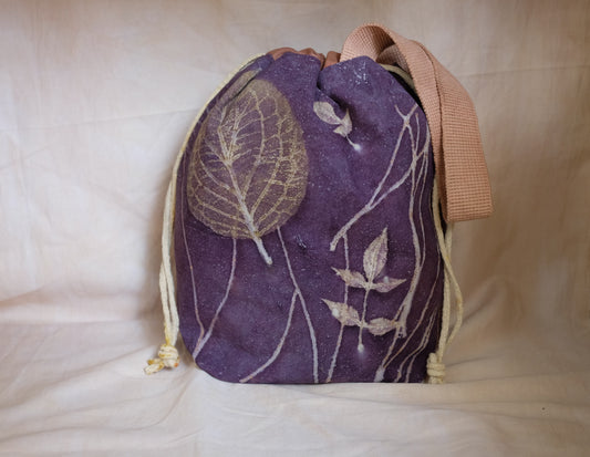 Reed Whisper - Medium Eco Printed Project Bag!