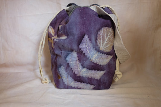 Angel Bloom - Small Eco Printed Project Bag!