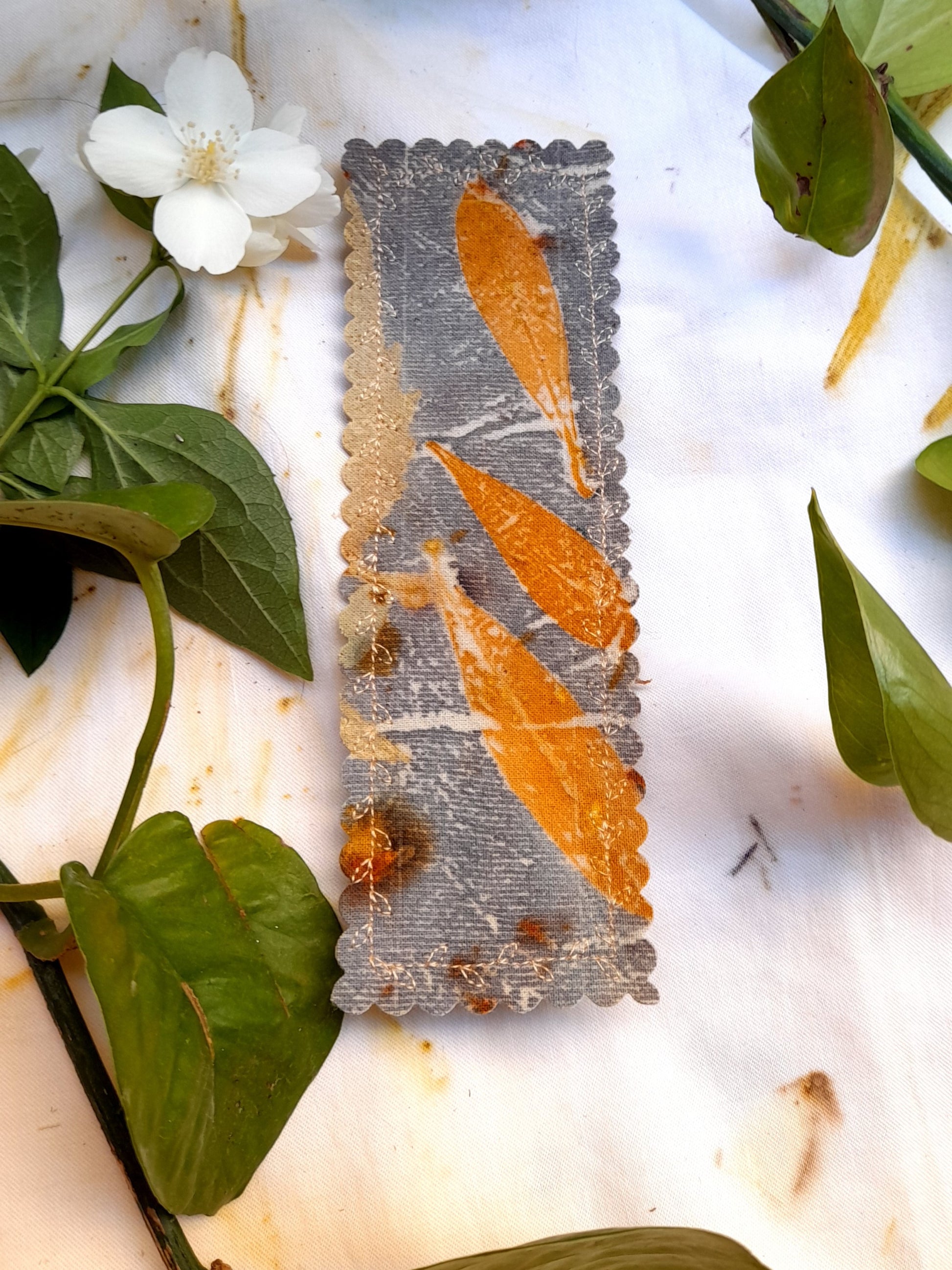 ECOPRINTED BOOKMARK 
