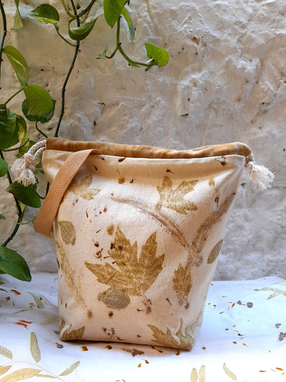 Large+  Eco Printed Project Bag!