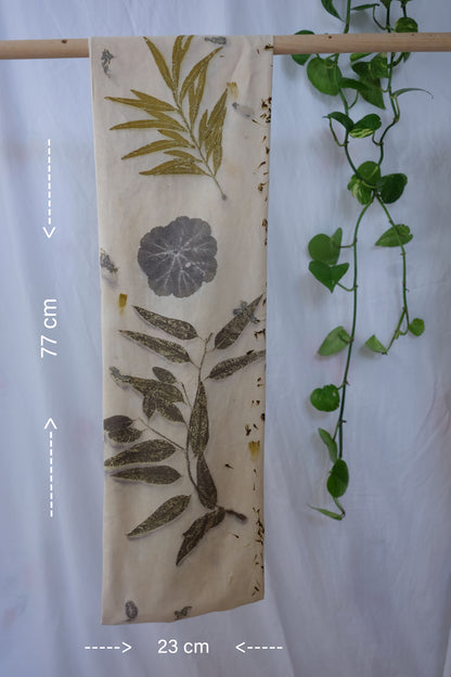 ecoprinted scarf