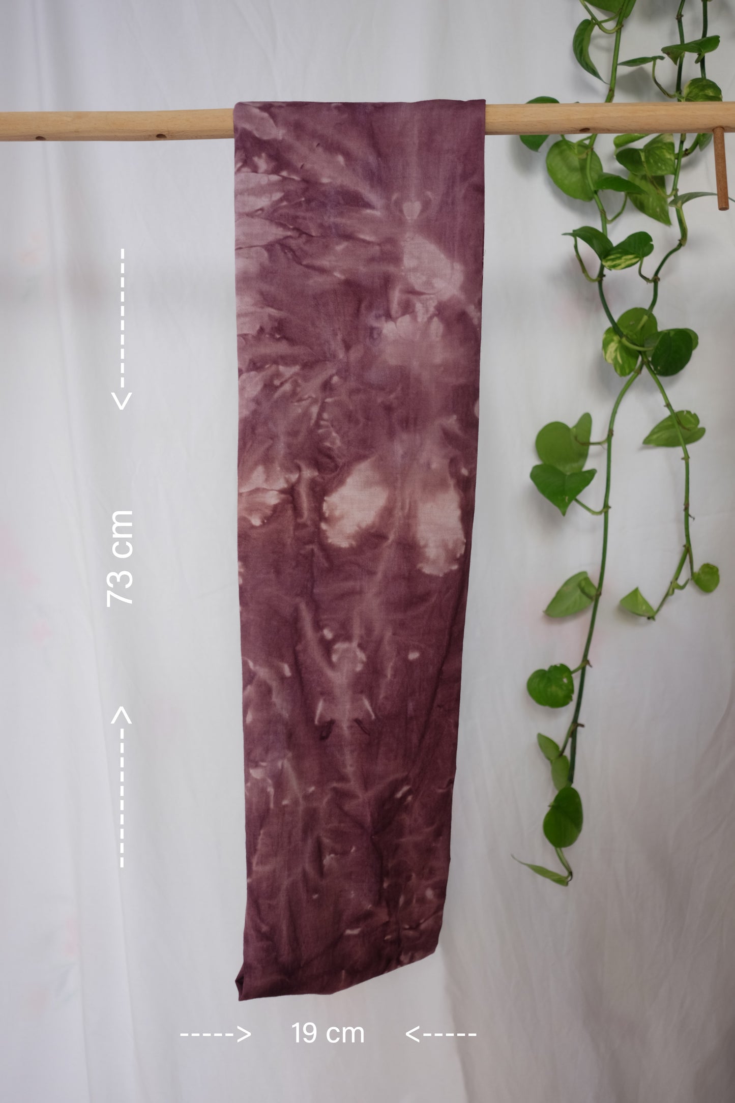 Botanically dyed Infinity Scarf!