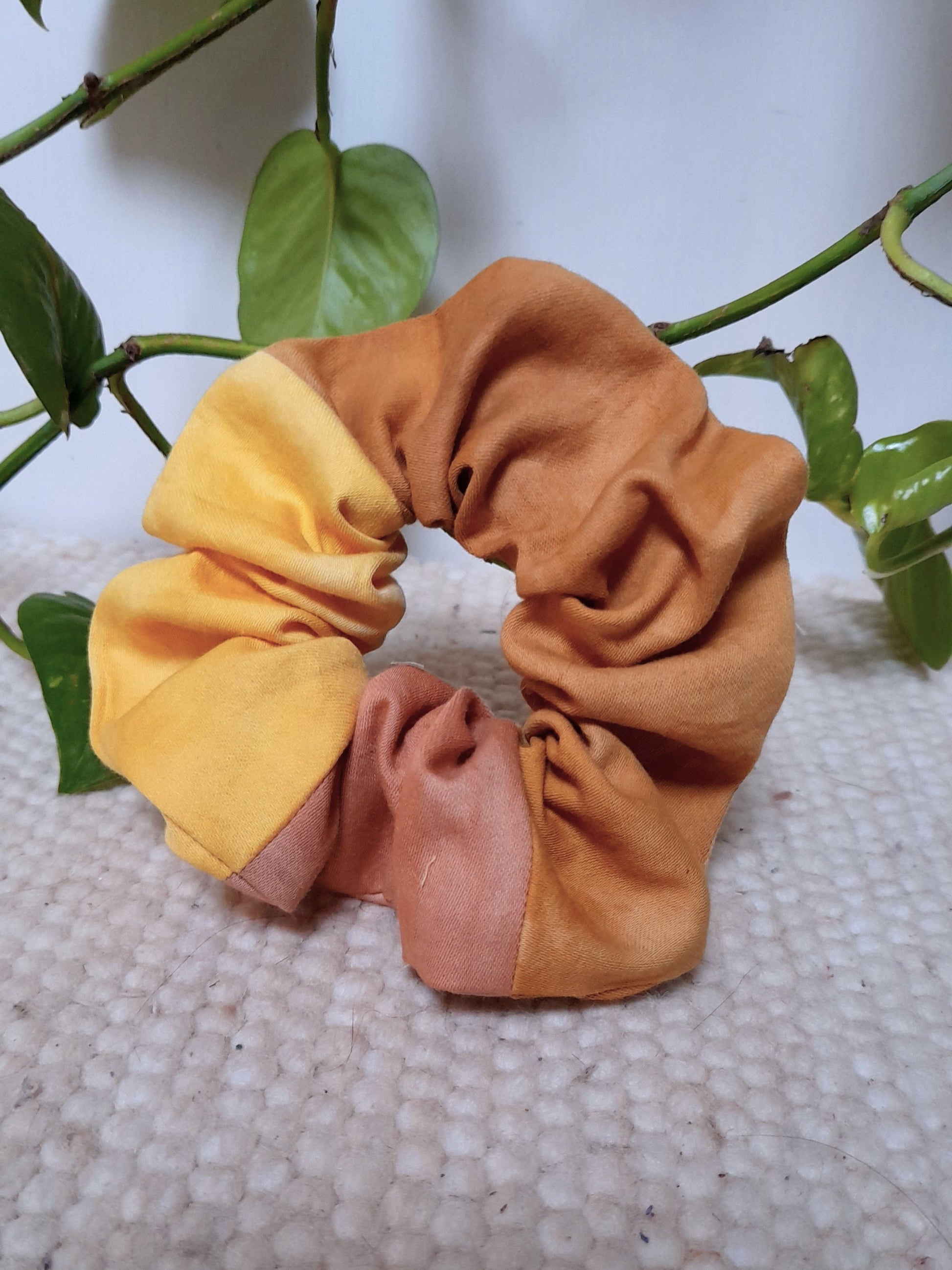 plant dyed scrunche