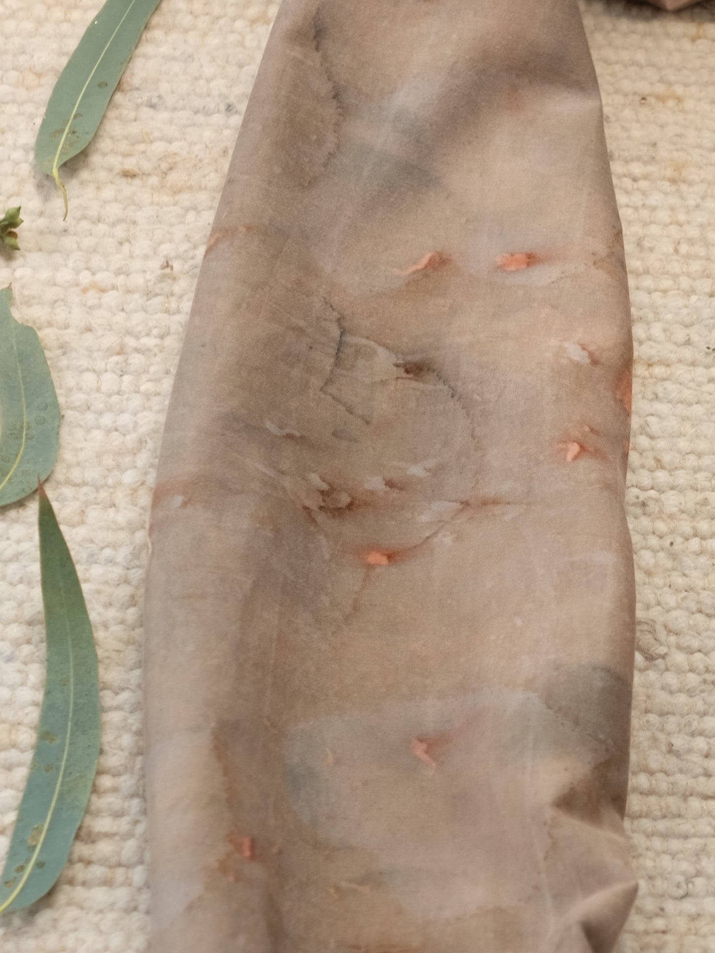 ecoprinted scarf