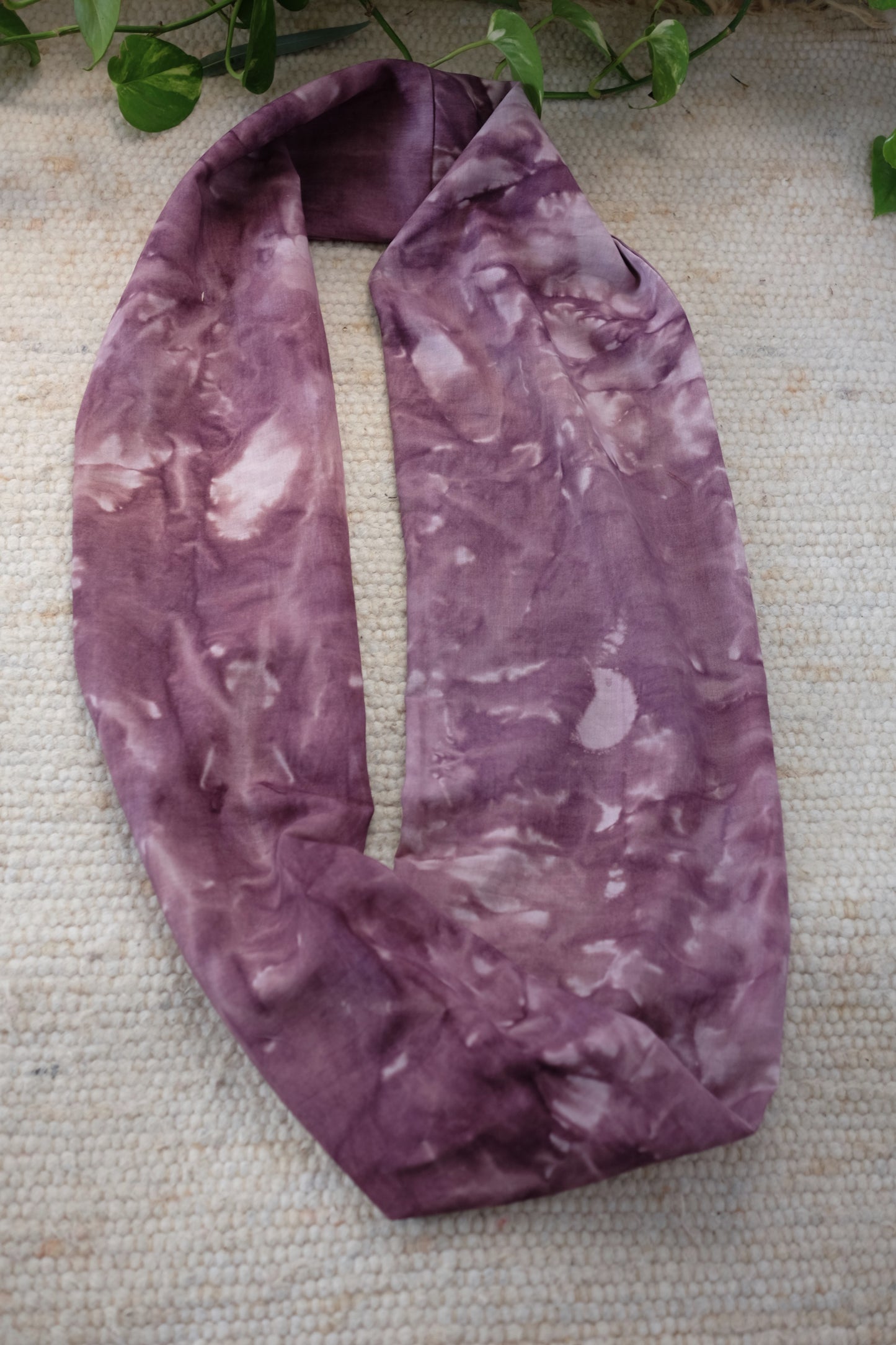 plant dyed scarf