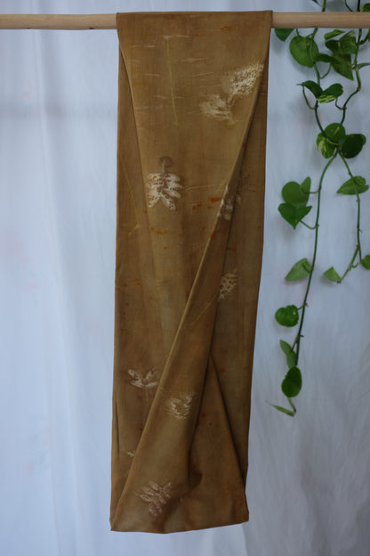 ecoprinted infinity scarf