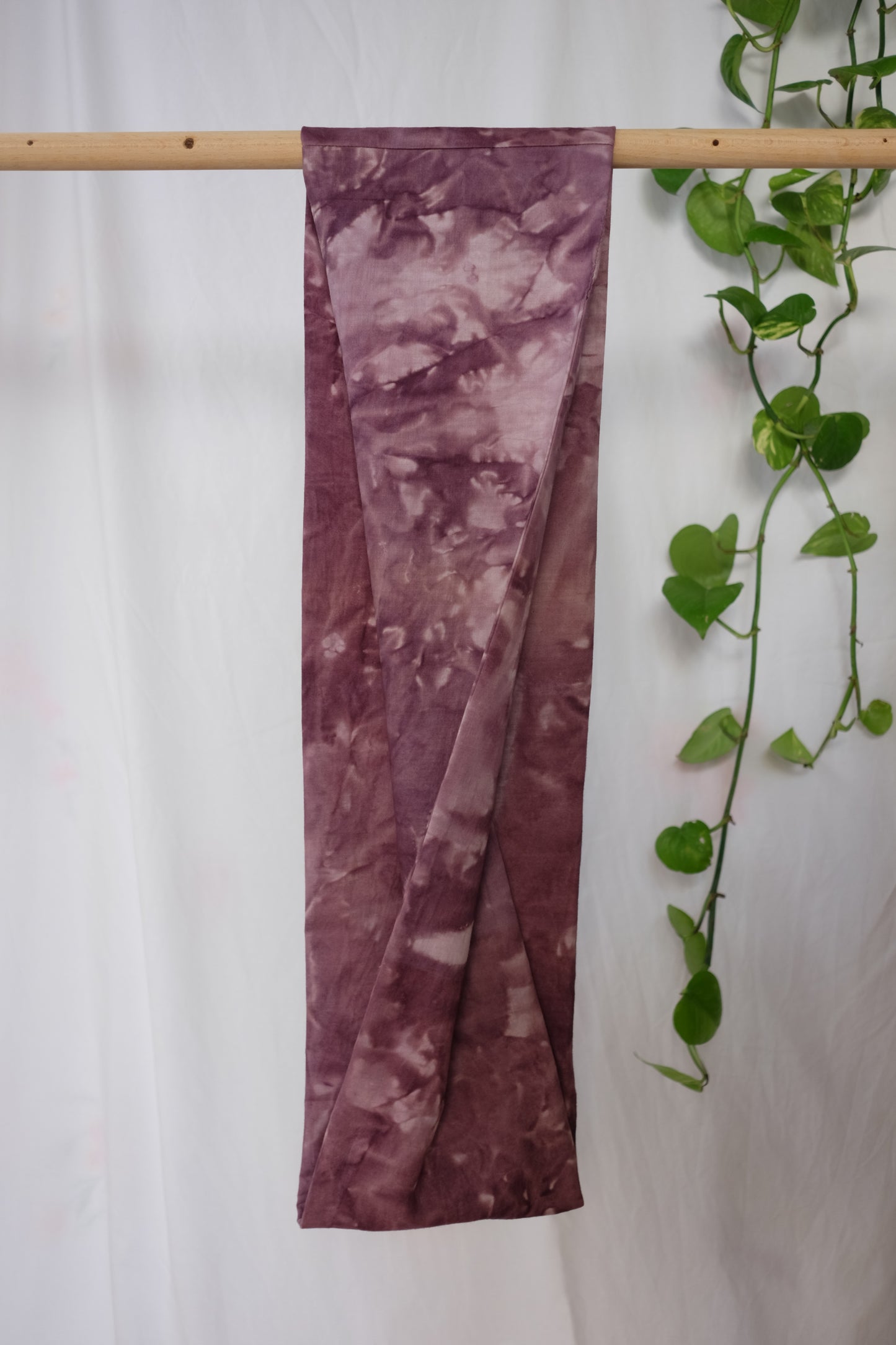 infinity scarf dyed with logwood