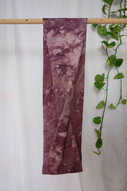 infinity scarf dyed with logwood