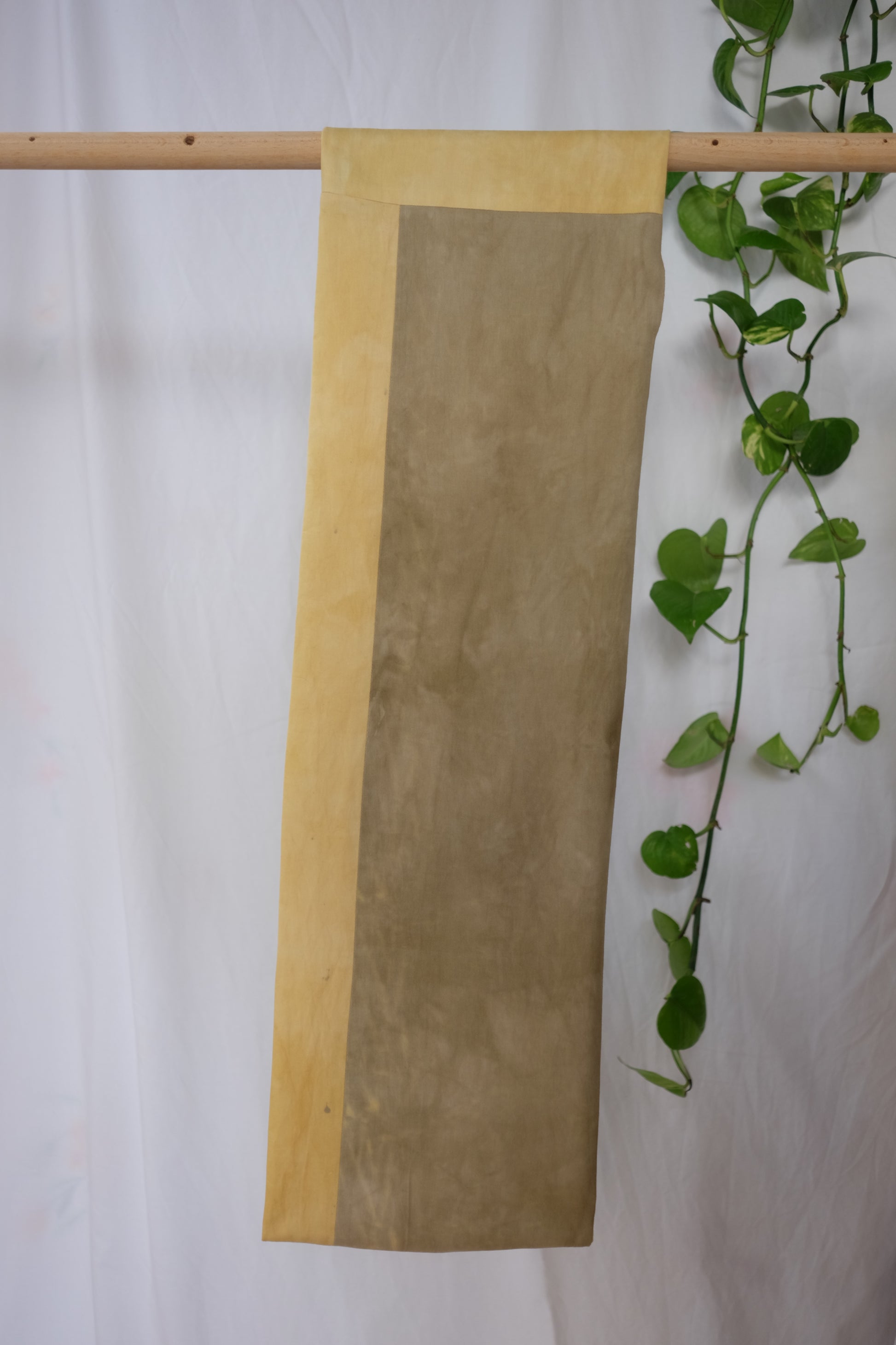 botanically dyed scarf