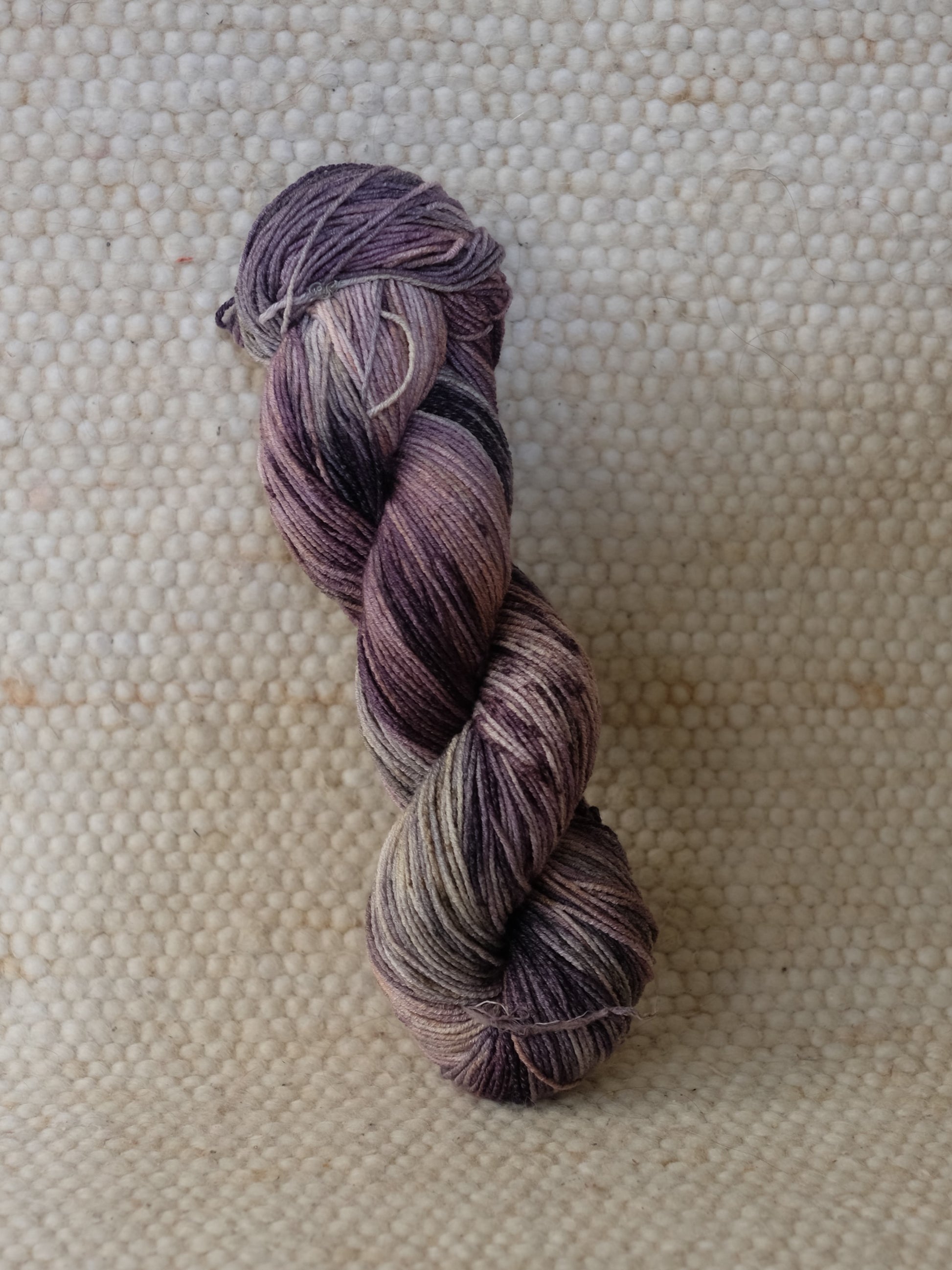 botanically dyed yarn purple blue