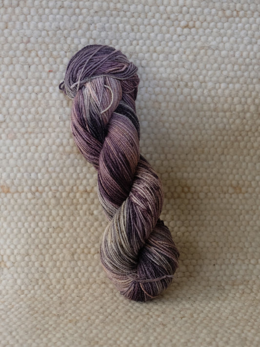 botanically dyed yarn purple blue