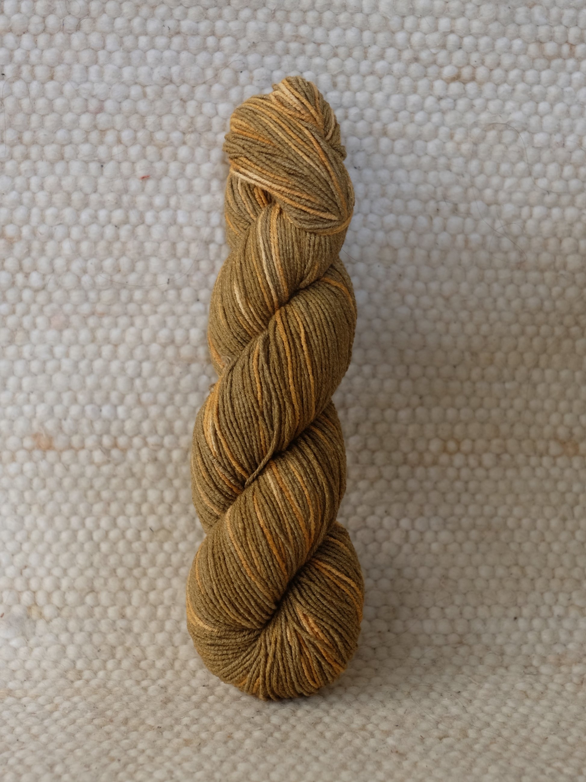 selfstriping yarn, botanically dyed. 