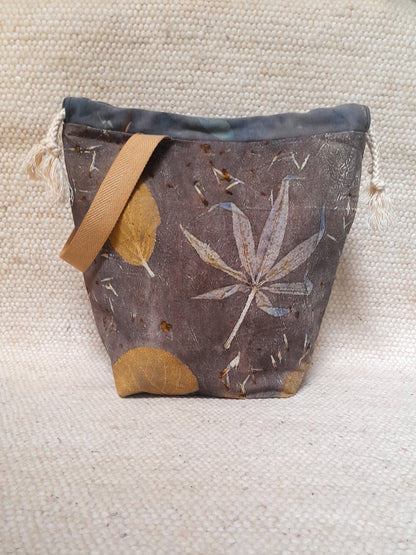 Judas Tree in Midnight -  Large Eco Printed Project Bag!
