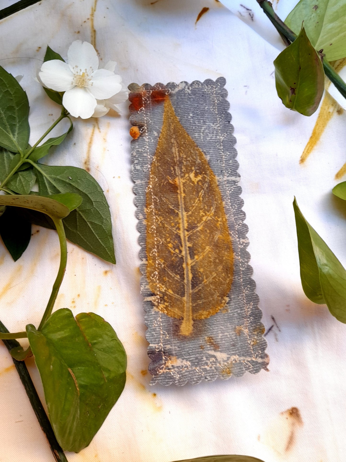 Ecoprinted Bookmarks