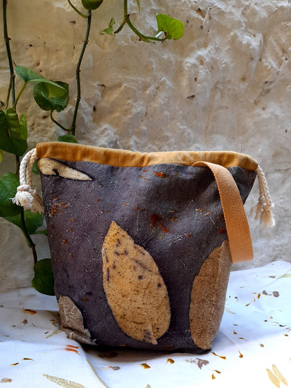 Large Eco Printed Project Bag!