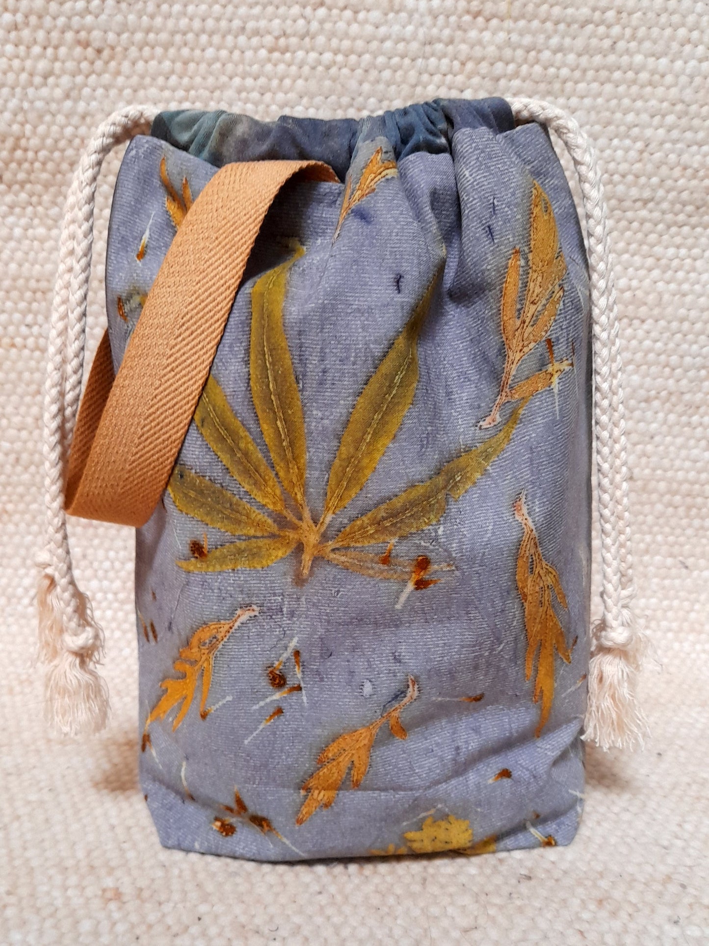 Grenville in Blue - Medium Eco Printed Project Bag!