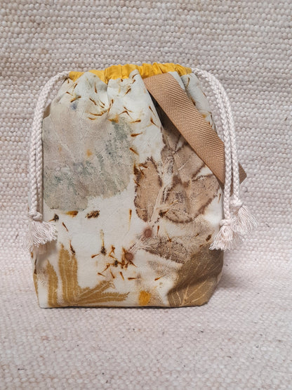 Fern in White -  Large Eco Printed Project Bag!
