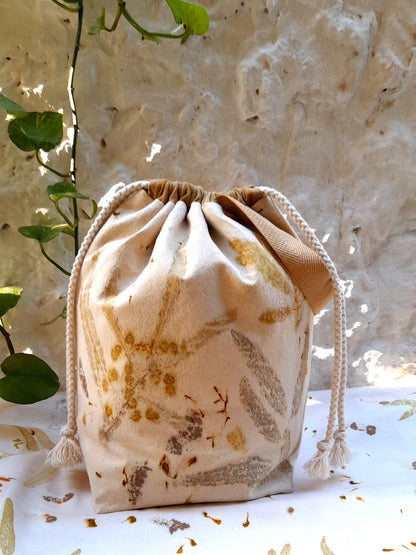 Large Eco Printed Project Bag!