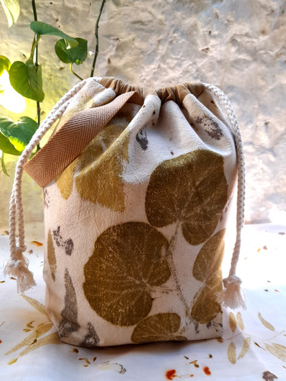 Large Eco Printed Project Bag!