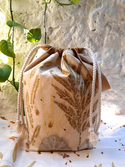 Large Eco Printed Project Bag!