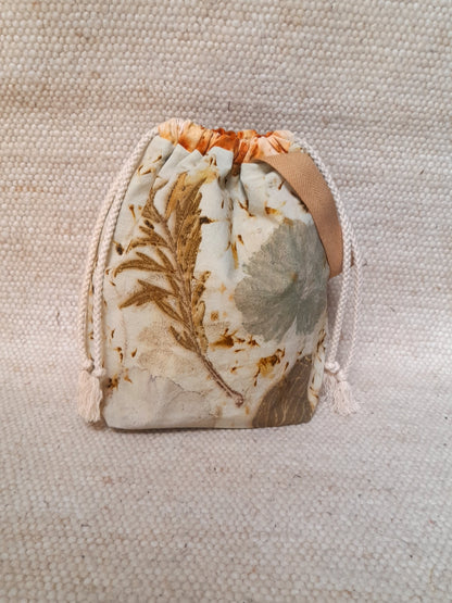 Grenvillea in White -  Large Eco Printed Project Bag!