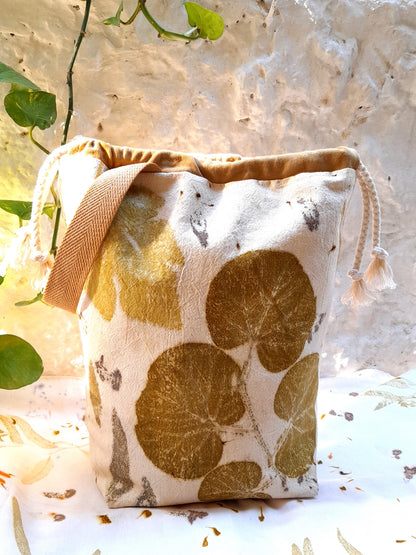 Large Eco Printed Project Bag!