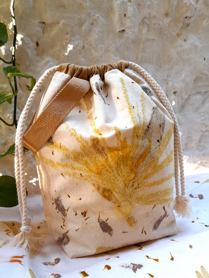 Large Eco Printed Project Bag!