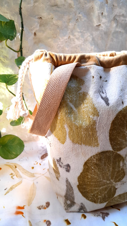 Large Eco Printed Project Bag!