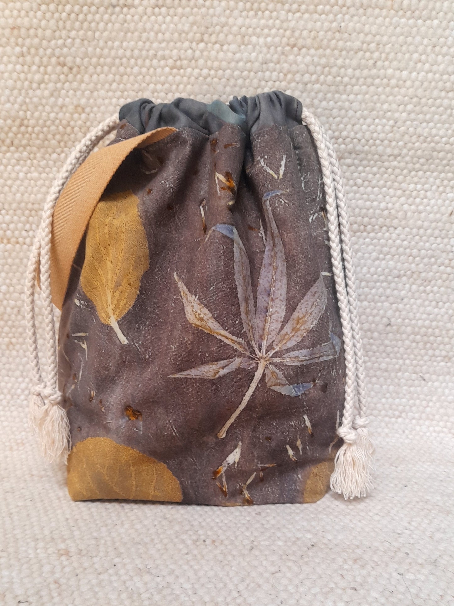 Judas Tree in Midnight -  Large Eco Printed Project Bag!