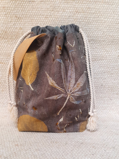Judas Tree in Midnight -  Large Eco Printed Project Bag!