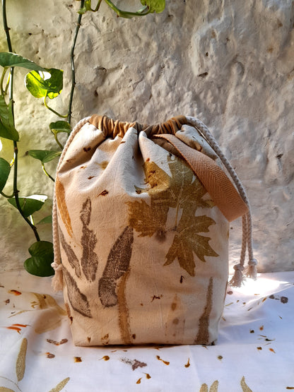 Large Eco Printed Project Bag!