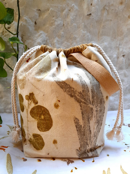 Large+  Eco Printed Project Bag!